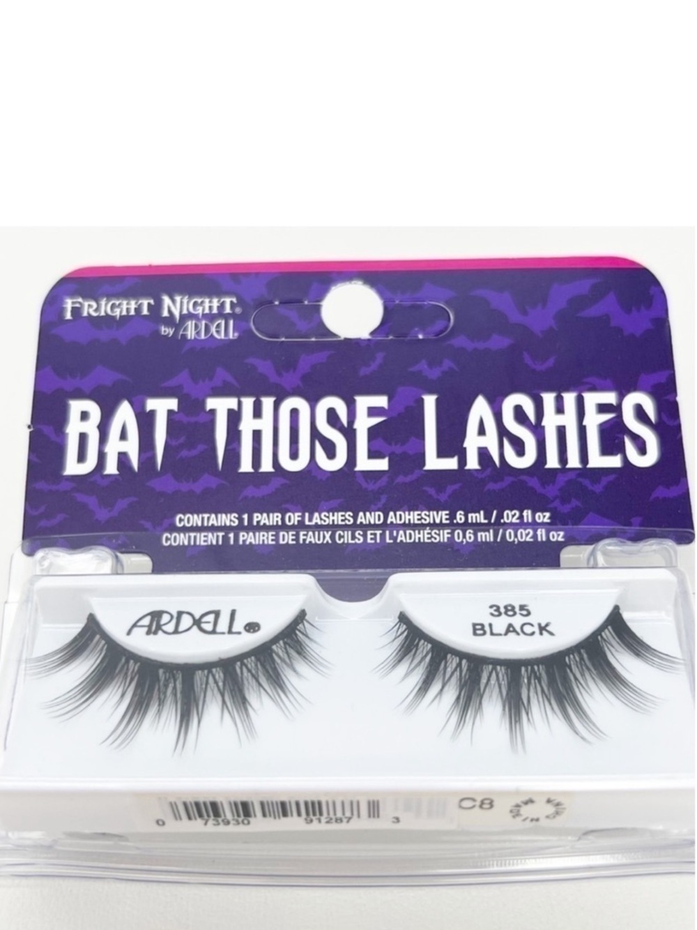 Ardell Lashes Fright Night “Bat Those Lashes” Black 385 Halloween Eye Falsies